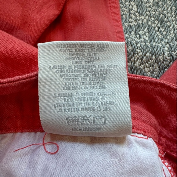 7 For All Mankind Skinny Jeans - Size 8 - Orange Coral, Stretchy, Comfortable - Picture 11 of 12